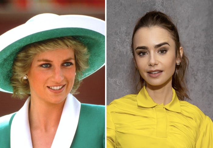 Lily Collins told a story about meeting Princess Diana when she was a toddler.