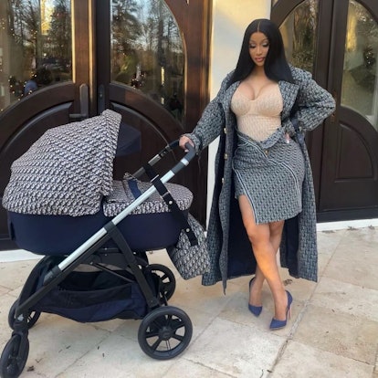 Cardi B Shows Off Photos with Her Kids in Head to Toe Dior and Chanel