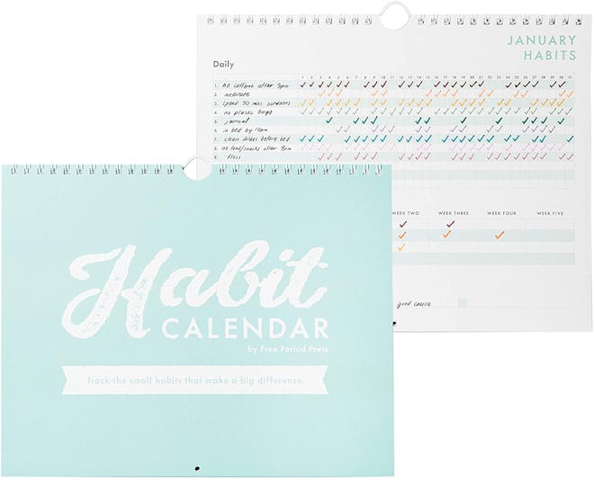 Free Period Press Habit Tracker Calendar