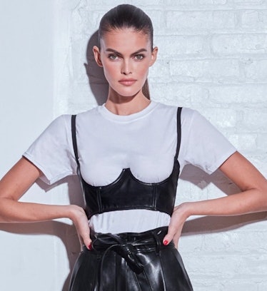 Vegan Leather No Cup Bustier