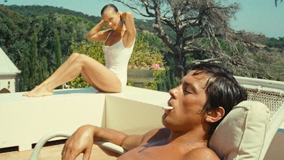 Romy Schneider and Alain Delon in “La piscine”