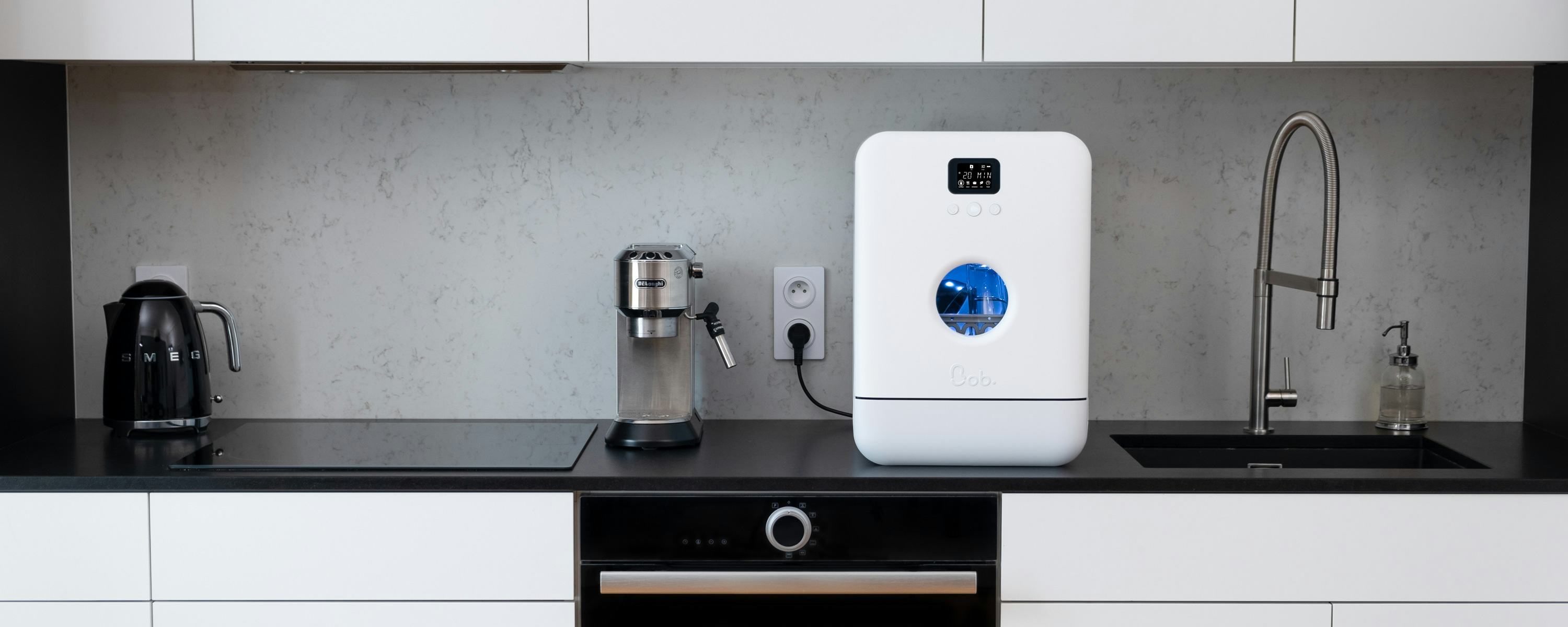 Bob the tabletop dishwasher is ecofriendly and customizable, too