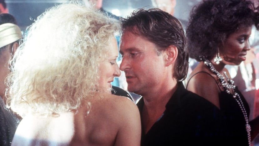 Glenn Close and Michael Douglas in “Fatal Attraction.”