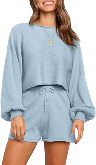 ZESICA Knit Pullover Sweatsuit (2-Piece Set)