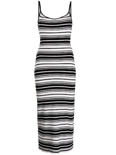 Victor Glemaud Striped Wool Slip Dress
