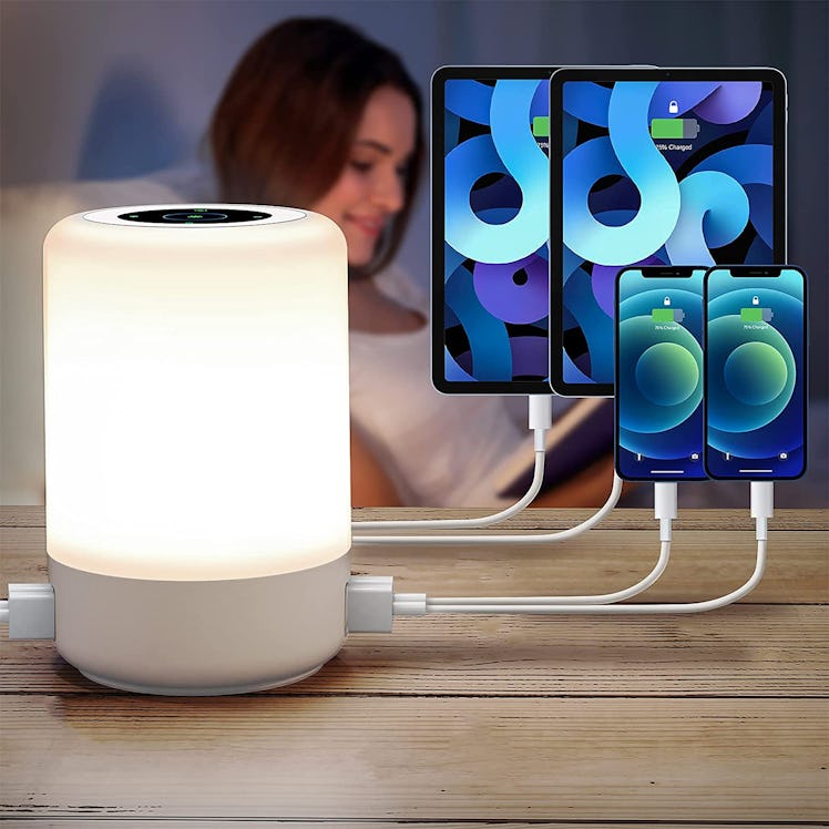 Bedside Lamp with USB Port