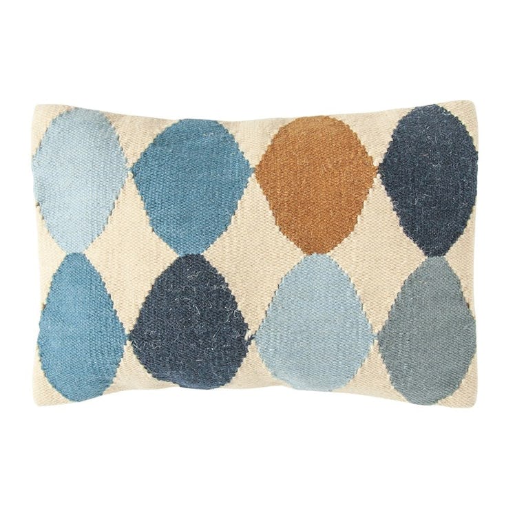 Woven Wool Blend Lumbar Pillow