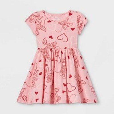 Girls' Minnie Mouse Valentine's Day Dress
