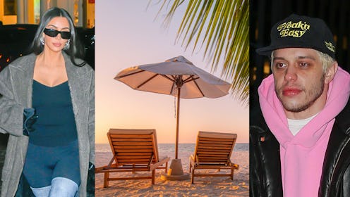 Kim Kardashian; Bahamas; Pete Davidson