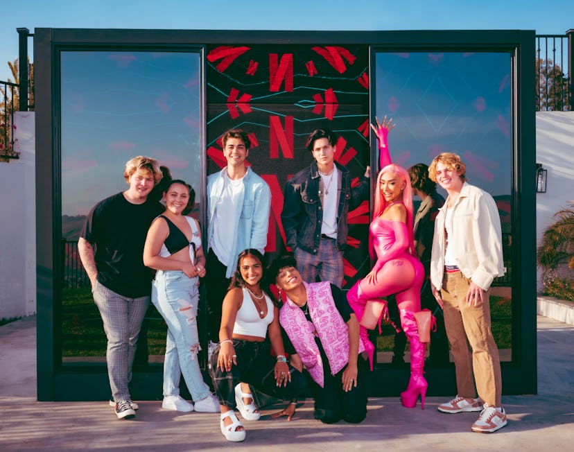 Netflix's 'Hype House' series stars Kouvr Annon, Nikita Dragun, Sienna Mae Gomez, Chase Hudson, Larr...