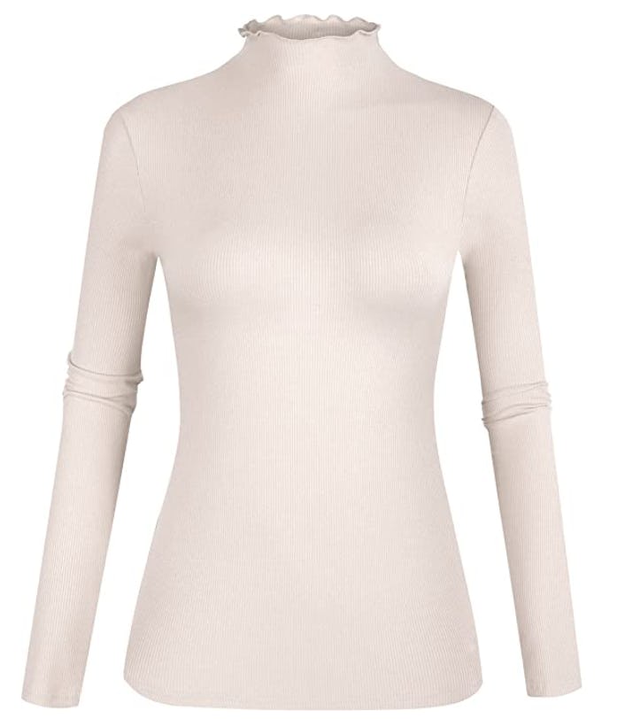 POPZONE Lettuce Trim Knit Top