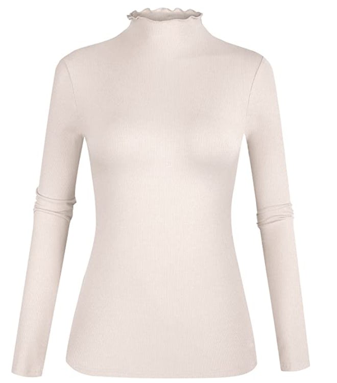 POPZONE Lettuce Trim Knit Top