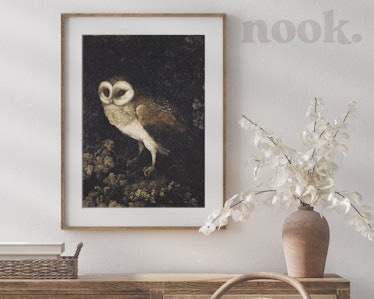 Antiquated Owl Art Print