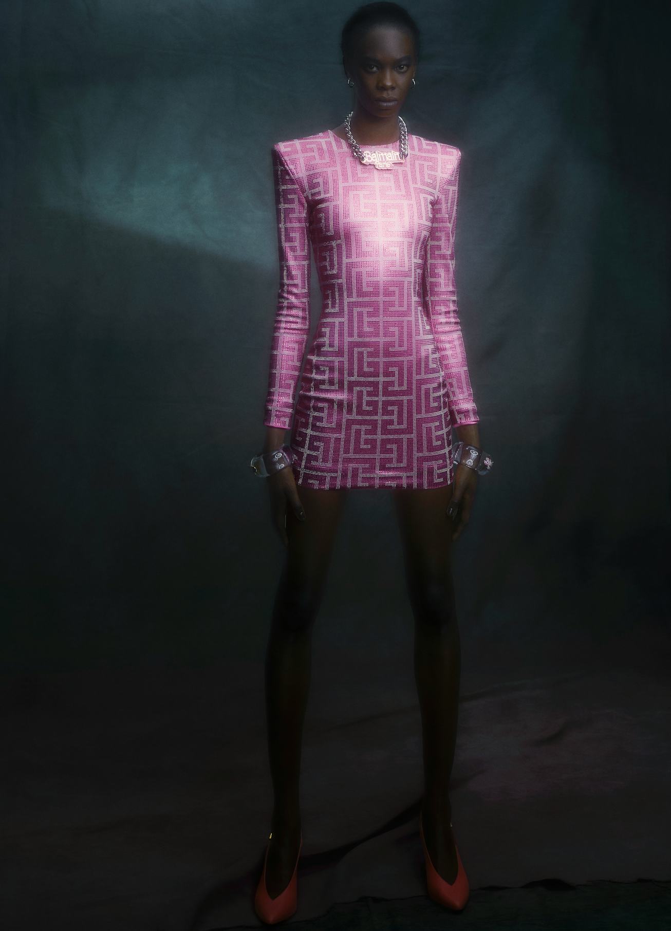 Balmain x Barbie collaboration.