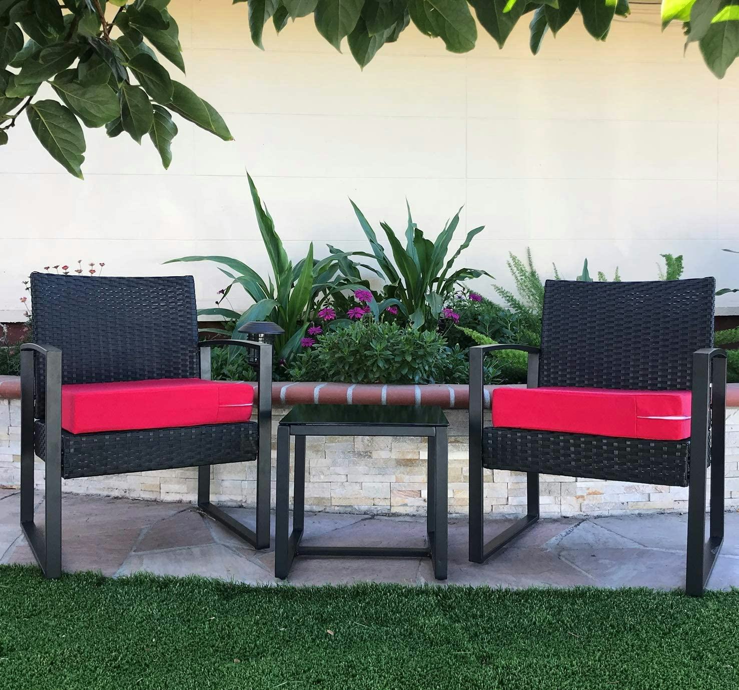 CozyLounge Fodera per cuscino per sedia da patio per interni ed esterni (set di 4)