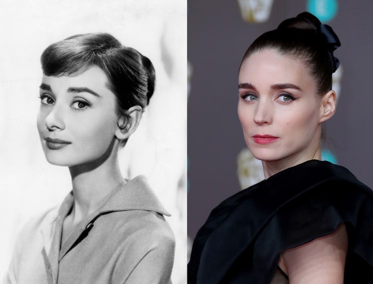 Audrey Hepburn and Rooney Mara