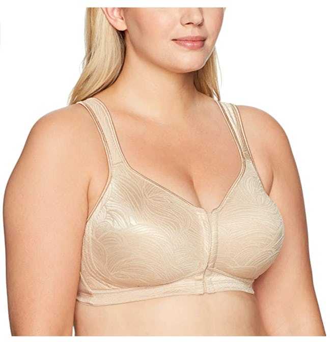 Playtex 18 Hour Front Close Wirefree Back Support Full Coverage Bra