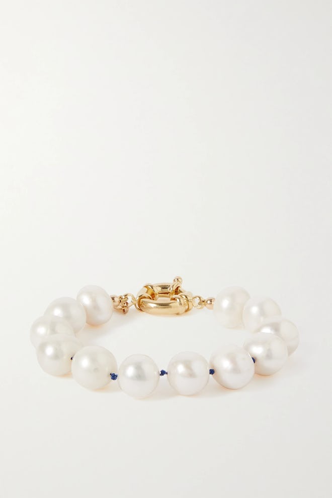 éliou's Bimmie Gold-Tone Pearl Bracelet. 