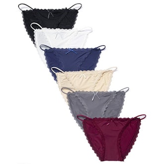 Camelia String Bikini Underwear (6-Pack)