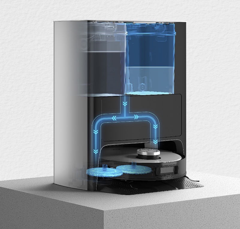 Ecovacs’ Deebot X1 Omni robot vacuum cleans itself