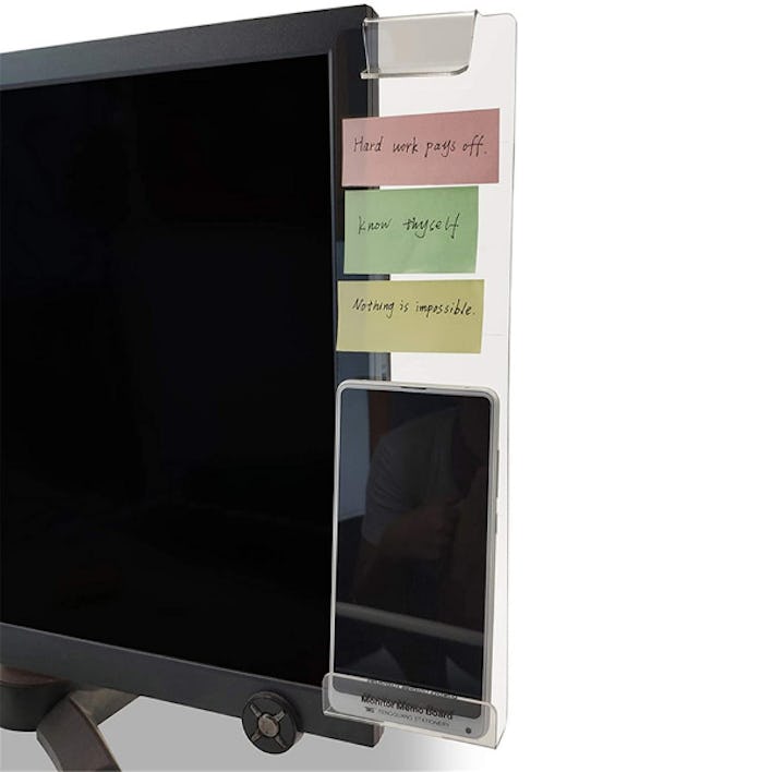 MINSA Fashion Multifunction Utility Acrylic Transparent Computer Monitor Memo