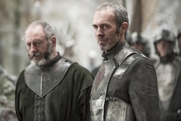 Liam Cunningham as Ser Davos and Stephen Dillane as Stannis in the HBO's show Game of Thrones