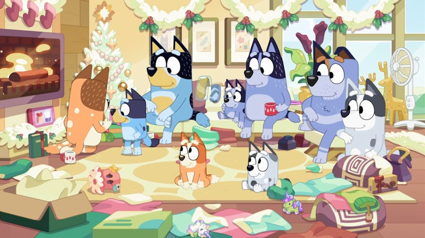 The Heeler Family gathers for Christmas in "Christmas Swim"
