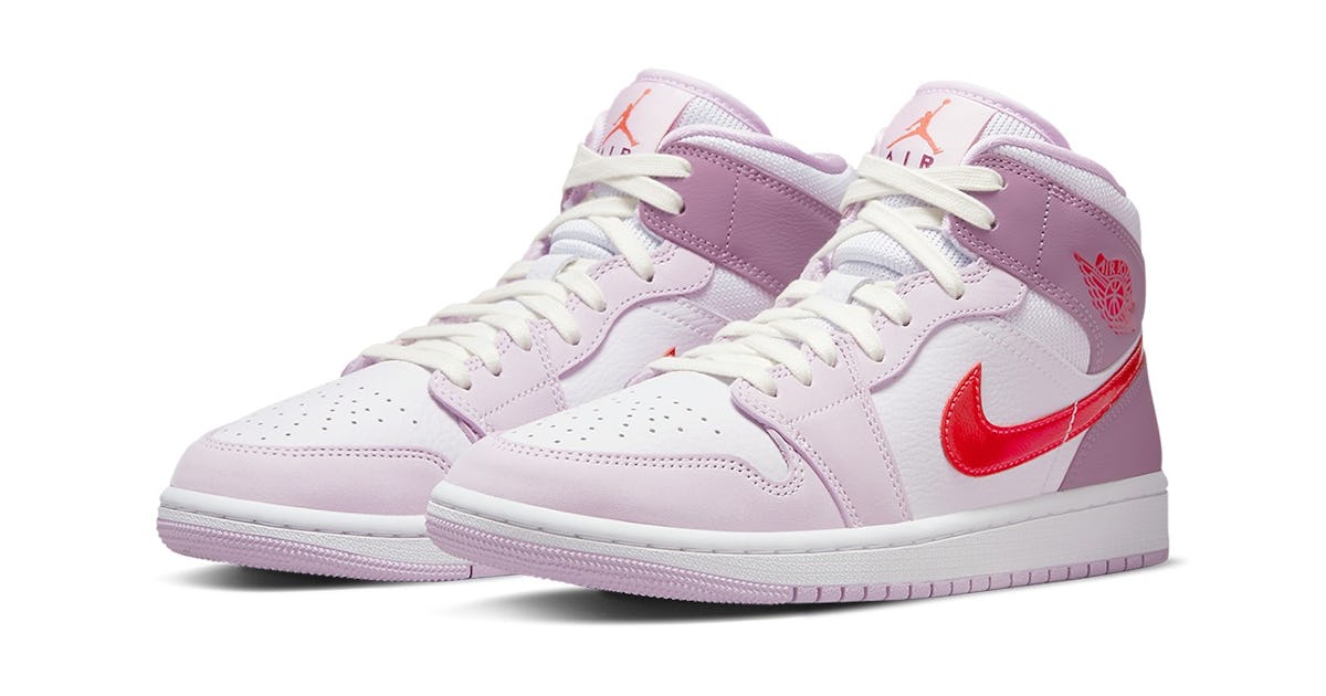 Nike's Valentine's Day Air Jordan 1 Mid sneaker is love at first sight