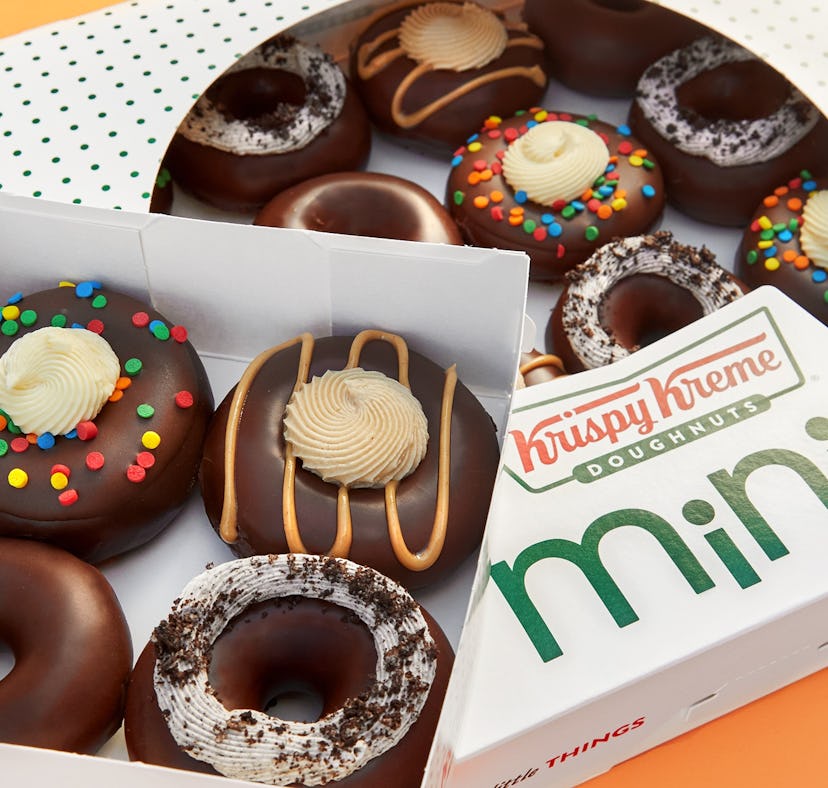 Krispy Kreme launched four Mini Chocolate Doughnut flavors for January, along with a clutch deal.