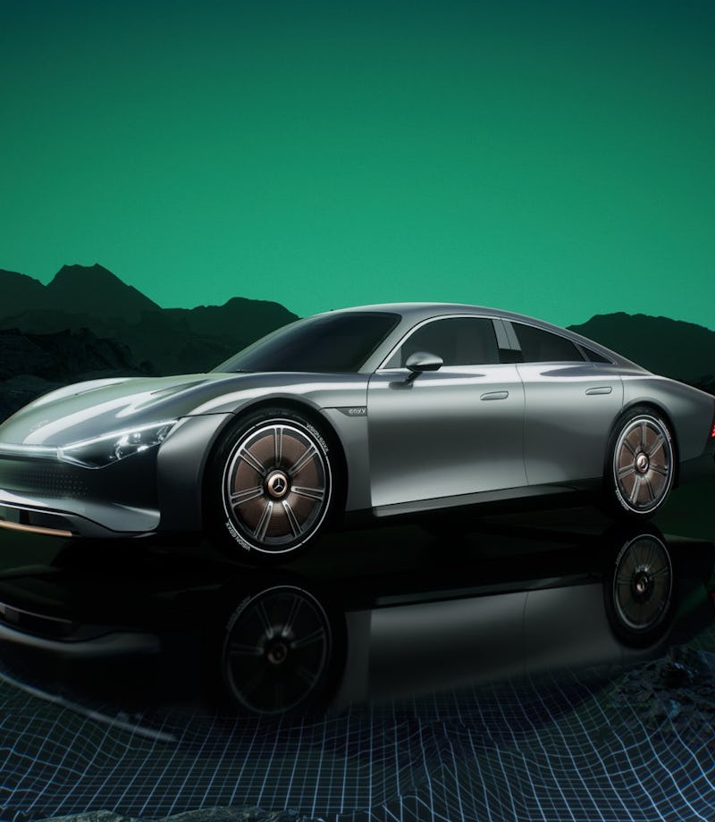 Mercedes-Benz EQXX concept rendering.