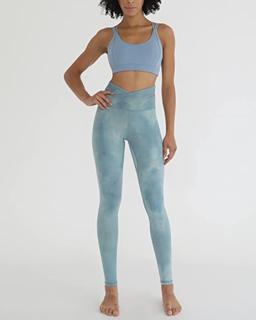 ODODOS Cross-Waist Yoga Leggings