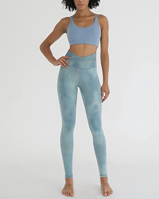 ODODOS Cross-Waist Yoga Leggings