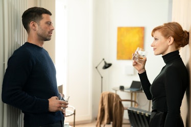 Sebastian Stan and Jessica Chastain in The 355.