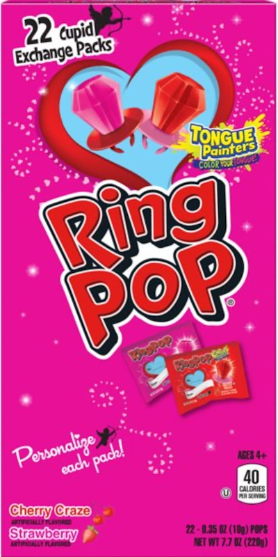 Ring Pop Valentines, Red and Pink Lollipops