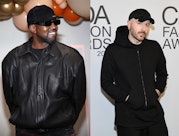 : Kanye West attends the Los Angeles Mission's Annual Thanksgiving event at the Los Angeles Mission;...