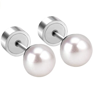 LUXU kisskids Pearl Stud Earrings