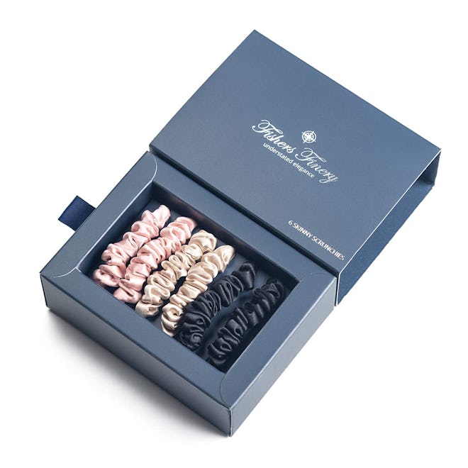 Fishers Finery Silk Scrunchies (6-Pack)