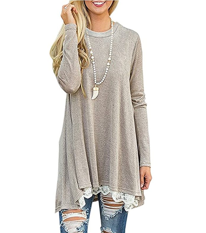 Andaa Lace Swing Tunic