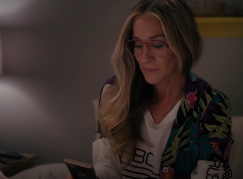 Sarah Jessica Parker as Carrie Bradshaw in the 'And Just Like That' Episode 7 promo
