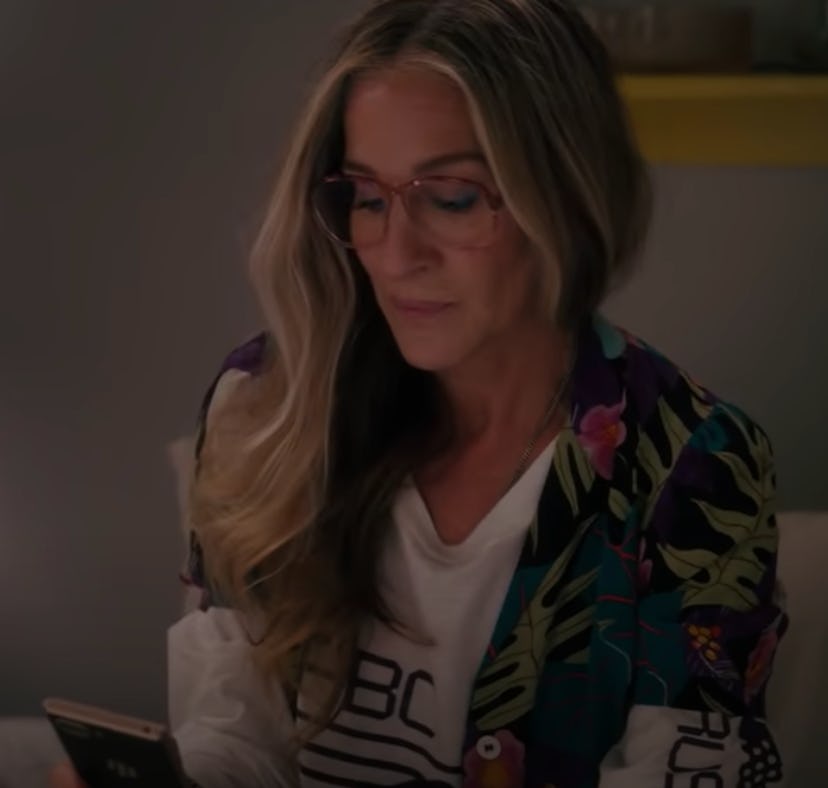 Sarah Jessica Parker as Carrie Bradshaw in the 'And Just Like That' Episode 7 promo