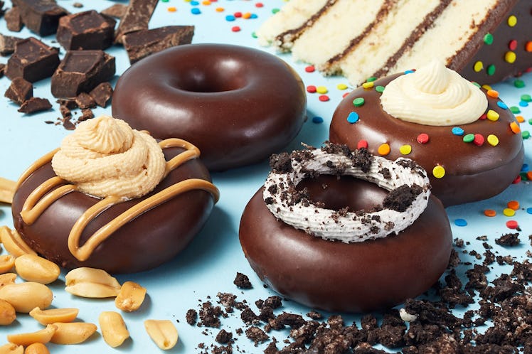 Krispy Kreme launched four Mini Chocolate Doughnut flavors, along with a January deal.