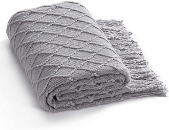 Bedsure Lightweight Woven Throw Blanket