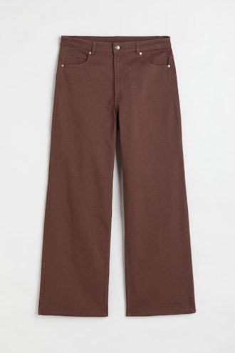 H&M brown wide leg pants.