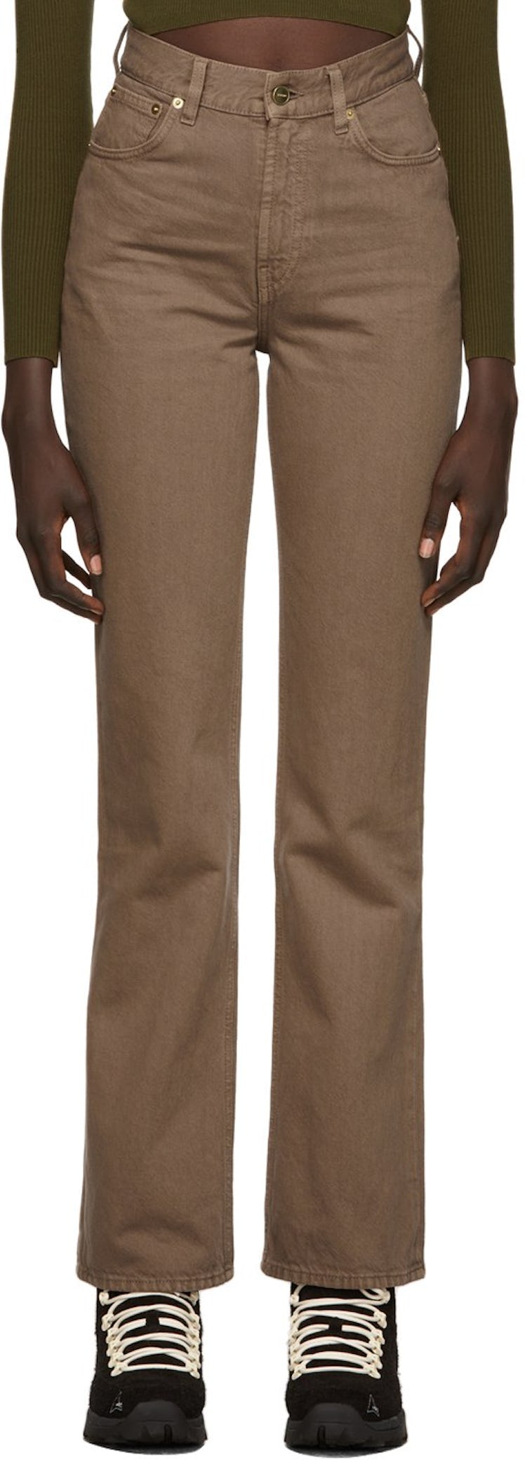 Brown 'La De Nimes' Jeans jacquemus