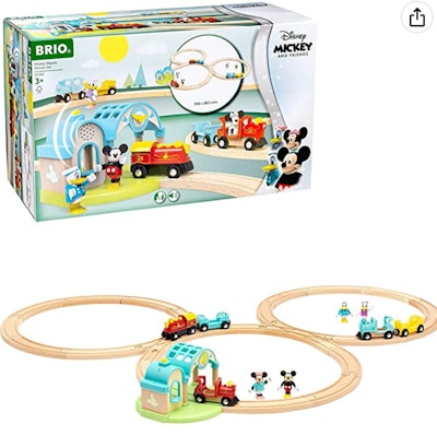 Disney Mickey’s Deluxe Wooden Railway Set