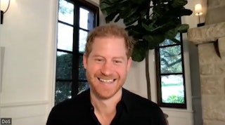 Prince Harry shares updates about Archie and Lilibet during a charity call. 