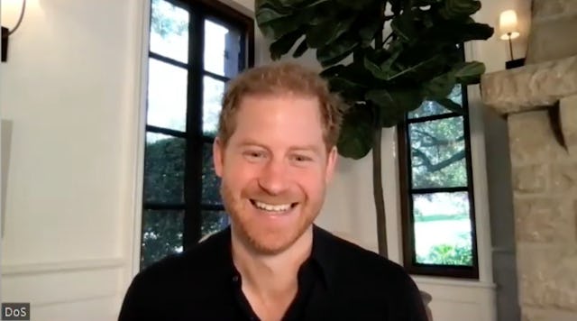 Prince Harry shares updates about Archie and Lilibet during a charity call.