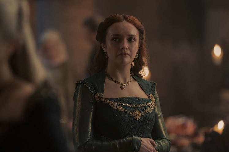 Olivia Cooke as Queen Alicent Hightower in House of the Dragon Episode 8