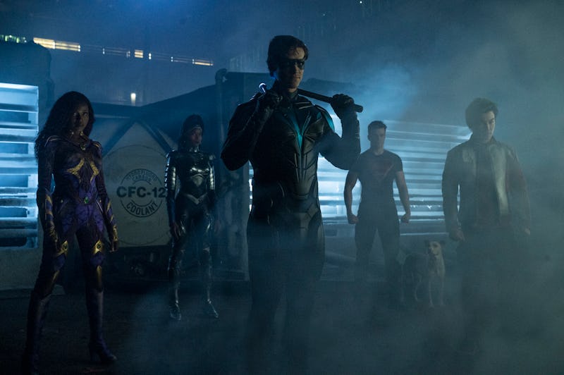 Main characters from the new HBO Max TV show "Titans"