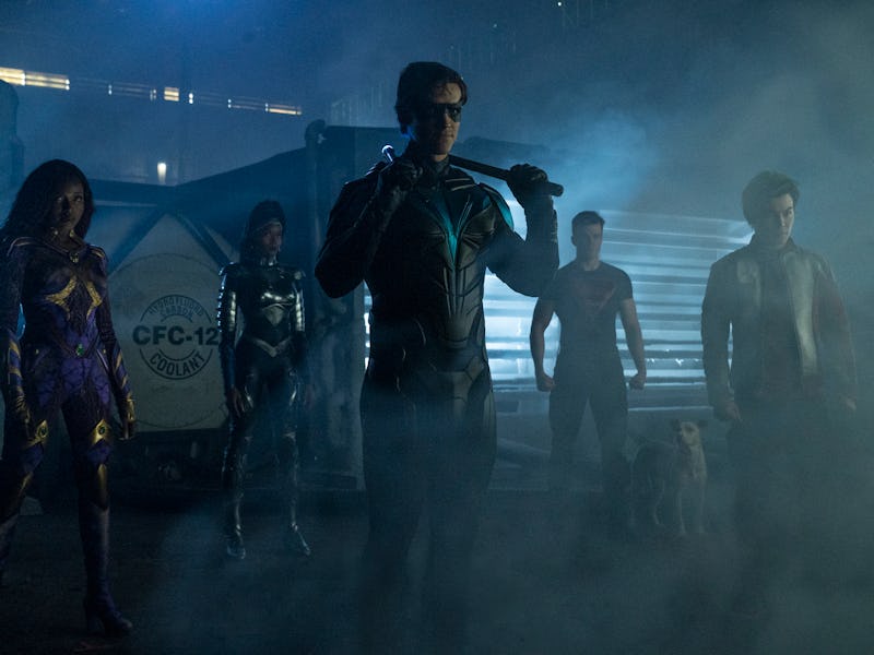 Main characters from the new HBO Max TV show "Titans"